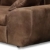  	 Big Sofa, braun, mit Schlaffunktion, Bettkasten, Vintage Look, Microfaser | XXL Couch | Großes Relexsofa | Megasofa  - 5