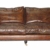 Casa Padrino Luxus Echt Leder Sofa Vintage Leder 3 Sitzer Cigar Braun Art Deco - 