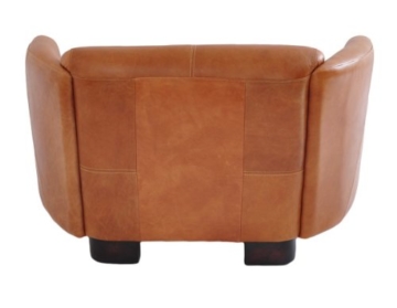 Clubsofa Rocket 2-Sitzer Vintage Leder, hell Columbia Brown Echtleder Sofa Couch - 4