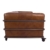 Design Clubsofa Wakefield 2,5-Sitzer Cuba Braun Aluminium-Rohr Sofa Loungesofa Ledersofa - 3