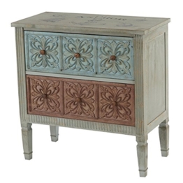 Kommode Aveiro Sideboard Schrank Shabby-Look, Vintage, 80x79x40cm - 1