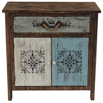 Kommode Funchal Schubladenkommode Schrank Shabby-Look, Vintage, 84x80x40cm - 6