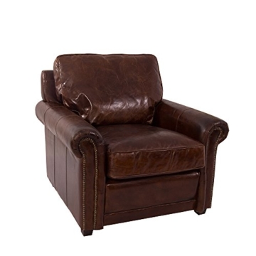 Loungesessel Oldwood Vintage Leder Ledersessel Sessel Lehnsessel Fernsehsessel Relaxsessel - 1