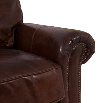 Loungesessel Oldwood Vintage Leder Ledersessel Sessel Lehnsessel Fernsehsessel Relaxsessel - 6
