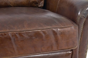 Loungesessel Oldwood Vintage Leder Ledersessel Sessel Lehnsessel Fernsehsessel Relaxsessel - 7