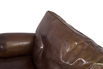 Loungessofa Pembury 3-Sitzer Leder Vintage Cigar Sofa Clubsofa Ledersofa Echtleder - 5