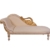Recamiere Schwanendekor weiß gold Ottomane Chaiselounge links - 2