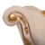 Recamiere Schwanendekor weiß gold Ottomane Chaiselounge links - 4
