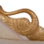 Recamiere Schwanendekor weiß gold Ottomane Chaiselounge links - 5