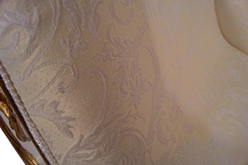 Recamiere Schwanendekor weiß gold Ottomane Chaiselounge links - 9