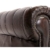 Woodkings® Chesterfield Sofa 3-Sitzer braun vintage Echtleder Couch Bürosofa Polstermöbel 3 Sitzer antik Designsofa Federkern unikat Herrenzimmer englisches Leder Stilsofa - 3