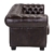 Woodkings® Chesterfield Sofa 3-Sitzer braun vintage Echtleder Couch Bürosofa Polstermöbel 3 Sitzer antik Designsofa Federkern unikat Herrenzimmer englisches Leder Stilsofa - 5