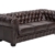 Woodkings® Chesterfield Sofa 3-Sitzer braun vintage Echtleder Couch Bürosofa Polstermöbel 3 Sitzer antik Designsofa Federkern unikat Herrenzimmer englisches Leder Stilsofa - 1